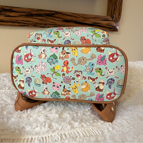 Loungefly Pokemon AOP Mint Mini Backpack and Wallet Bundle main image 2